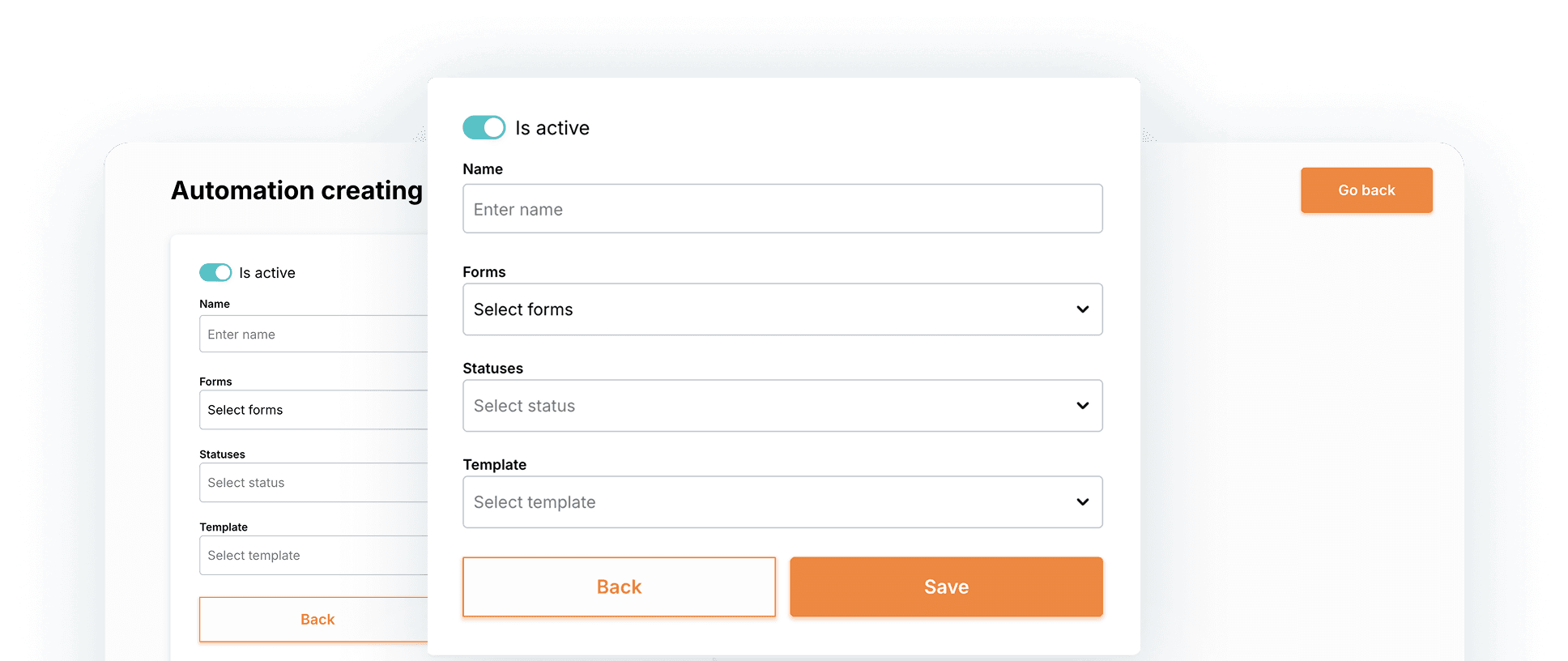 Email Automations module screenshot