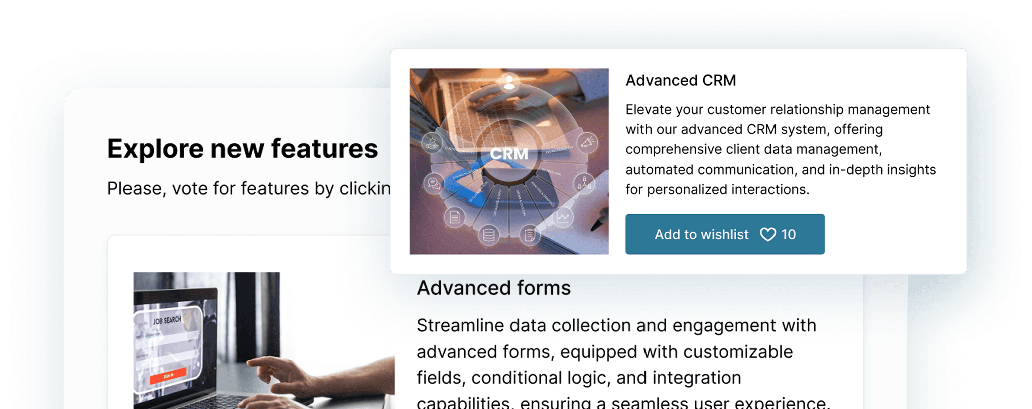 Upgrades module screenshot